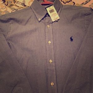 Men’s Ralph Lauren Slim Fit Blue/Navy button down